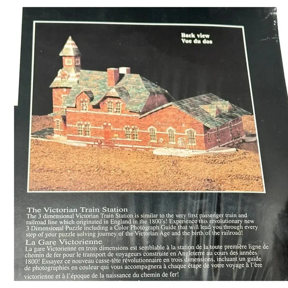 Supertek 3D Jig Saw Puzzle 493 pc Victorian Train Station 1800s  New - Picture 5 of 7